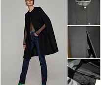 Atmosphere модное черное пальто-кейп, UK18-46-XL-2XL