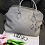 Liu Jo серо-бежевая объемная фактурная сумка (фото #2)