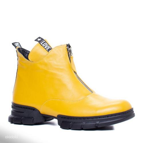 Loretta Vitale яркие желтые кожаные ботинки, р. 40, новые (фото #6)
