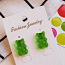 Прелестные сережки -гвоздики в стиле мишек Haribo-Gummy Bear (фото #1)