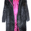 Bastion черное ворсистое пальто с капюшоном (44-46/ 2XL) (фото #1)