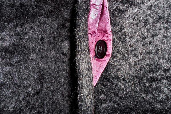 Bastion черное ворсистое пальто с капюшоном (44-46/ 2XL) (фото #3)