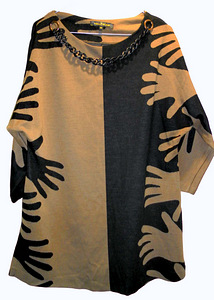 Silmapaistev must-pruun soe džemper-tuunika (46/XL-2XL) (1 foto / 7)