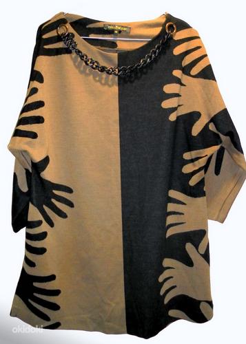 Silmapaistev must-pruun soe džemper-tuunika (46/XL-2XL)