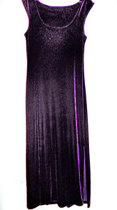 Elegantne veniv sametist lilla-violett maksikleit,40-42-UK12 (2 foto / 7)