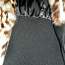 Guess леопардовый стильный жилет мех кролика -вязка, S-M (фото #3)