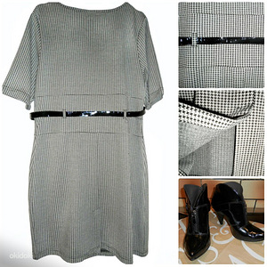 Эффектное офисное платье-футляр -стрейч, 44-48-XL-2XL (7 фото из 7)