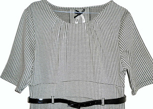 Эффектное офисное платье-футляр -стрейч 44-48-XL-2XL (1 фото из 9)