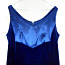 Эффектное бархатное ярко-синее длинное платье, 42-46-XL-2XL (фото #1)