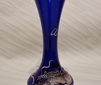 Винтажная ваза из кобальтового синего стекла ~ 1960-70 (Япония)