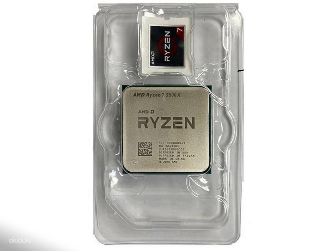 AMD Райзен 7 5800X - Tallinn - Комплектующие, запчасти, Процессоры ...
