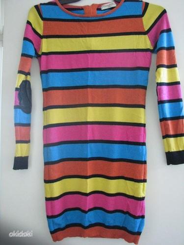 Müügis triibuline soonik kangast kleit/tuunika, suurus XS-M (foto #4)