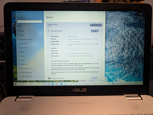 ASUS N551JB, i7, 15", Windows 10 Home, 1TB HDD, 12 GB RAM (3 foto / 5)