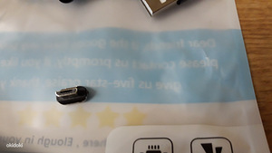 USB-mikro-USB-kaabel. Magnetiga ja rohelise tulega (3 foto / 3)