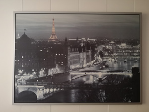 Pariisi print lõuendil, 100x140 cm raamiga