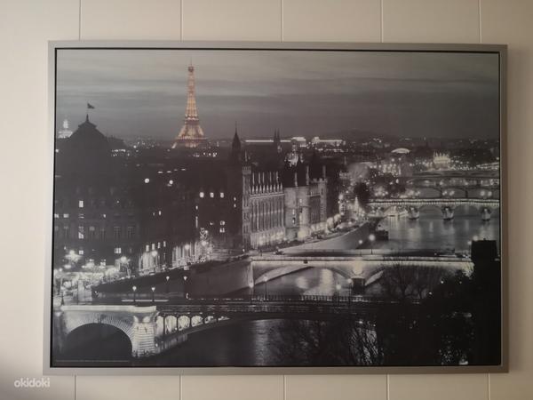 Парижский принт на холсте, в раме 100x140 см (фото #1)