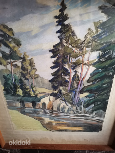 ERNST HALLOP PÜHAJÕE МОТИВ 1965, 63*50 пастель