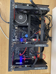 Mining rig / Krüpto kaevur / 3x 3060ti 8GB, 125 Mh/s ETH (2 foto / 3)