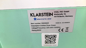 Klarstein Сушилка для белья Zap Dryer (4 фото из 7)