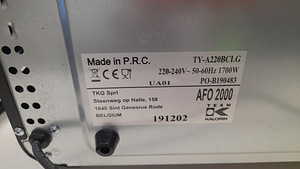 LOT! Kalorik TKG AFO 2000 Multiahi Mini ahi 22L, 1700W. (6 foto / 7)