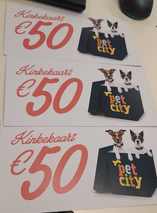 Подарочная карта PetCity 120=150 евро (1 фото из 1)