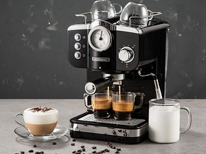 LOT! Kohvimasin Delimano Espressomasin Deluxe Noir (1 foto / 2)