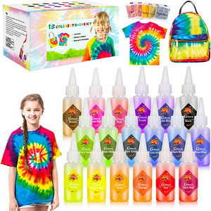 LOT! Gifort Tie-Dye värvikomplekt, rõivaste grafitivärv (1 foto / 8)