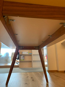 LOT! Kvaliteetne suur valge laud 184x95x75cm (2 foto / 5)