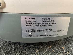 LOT! Airtek PCMH 45 DW Õhuniisutaja 70W Kuni 330 m2 (5 foto / 9)