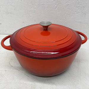 LOT! Emaili malmist pott kaanega 26 cm 5,2l (3 foto / 8)