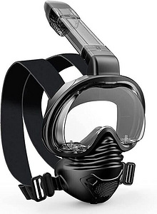 LOT! Sukeldumise ja snorgeldamise mask Weisiji, must (1 foto / 4)