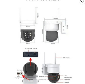 LOT! Juhtmevaba päikesepatareiga välikaamera, IP65/Wi-Fi (6 foto / 6)