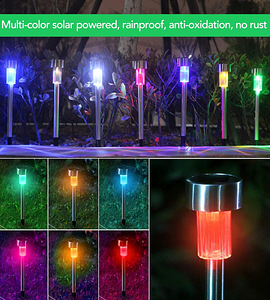 LOT! MINSHUXI Värviline aiavalgustus, LED RGB 12tk. (6 foto / 8)