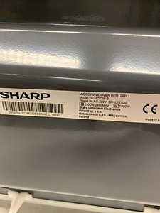 LOT! Mikrolaineahi SHARP YC-MG02B 20L Grill 1000W (7 foto / 10)