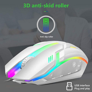 LOT! UUSLimeide GTX300 Juhtmega USB LED-klaviatuur hiirega, (6 foto / 8)
