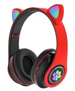 LOT! UUS Juhtmeta RGB kõrvaklapid LX-B39B, punane (1 foto / 3)