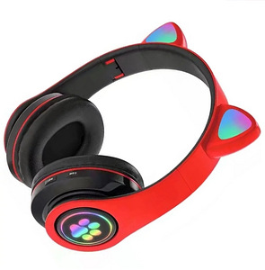 LOT! UUS Juhtmeta RGB kõrvaklapid LX-B39B, punane (3 foto / 3)