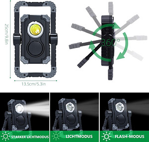 LOT! UUS LED-töövalgusti Vicalo Bluetooth-kõlariga (2 foto / 5)