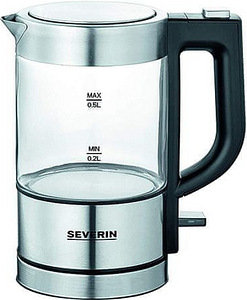 ЛОТ! Чайник SEVERIN Mini Glass Kettle 0,5 л 1100 Вт WK 347 (1 фото из 4)