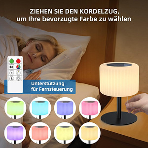 LOT!UU SIroo L7 LED päikeseenergial töötav juhtmeta laualamp (4 foto / 6)