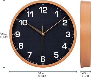 LOT! UUS ACCSHINE seinakell, vaikne 30cm NON Ticking (6 foto / 7)