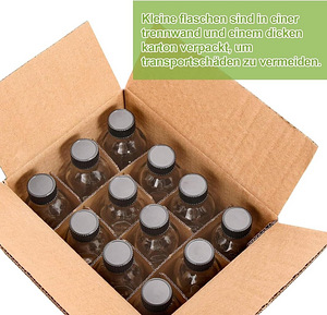 LOT! UUS Etievort Mini klaaspudelid, 24 tk, 60 ml (4 foto / 9)