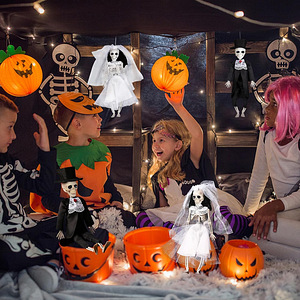 LOT! GZWY Halloweeni kaunistused, pruudi ja peigmehe luustik (6 foto / 10)