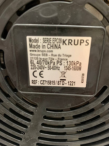 LOT! Multikeetja Cookeo plus Krups 6l (2 foto / 10)