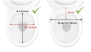 LOT! UUS PEPE tõstetud kaanega WC-pott täiskasvanutele 15cm (5 foto / 8)