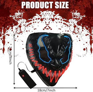 LOT! UUS LED Halloweeni mask (2 foto / 4)