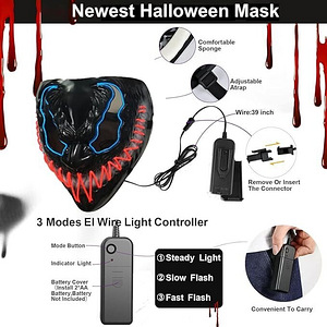 LOT! UUS LED Halloweeni mask (3 foto / 4)