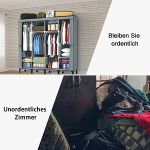 LOT! UUS LOEFME riidest riidekapp 170 x 175 x 45 cm, hall (5 foto / 9)
