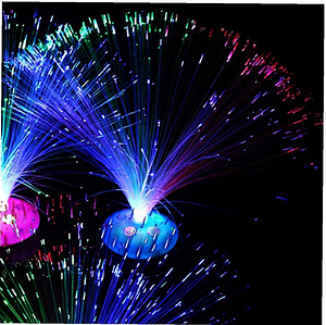 LOT! Mitmevärviline fiiberoptiline LED lamp (3 foto / 6)