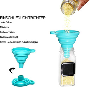 Klaasist maitseainepurkide komplekt Deco House, 12x100 ml (2 foto / 6)